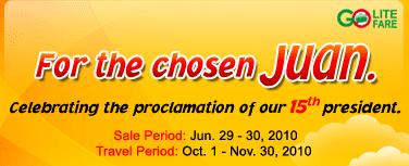 Cebu Pacific Air President's Proclamation Sale
