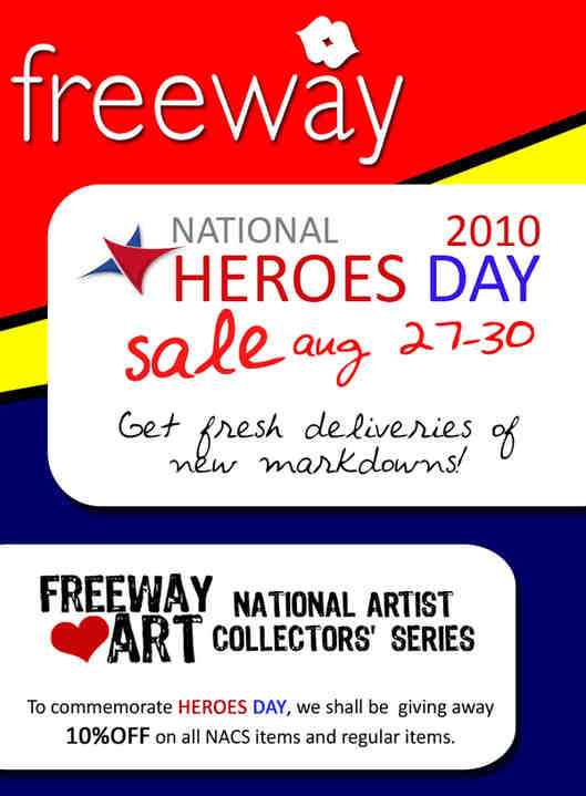 Freeway National Heroes Day 2010 Sale