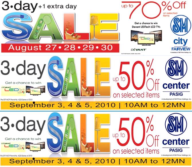 SM Mall Sales August 2010
